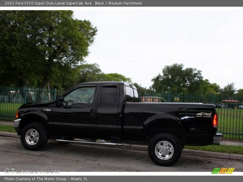 Black / Medium Parchment 2001 Ford F350 Super Duty Lariat SuperCab 4x4