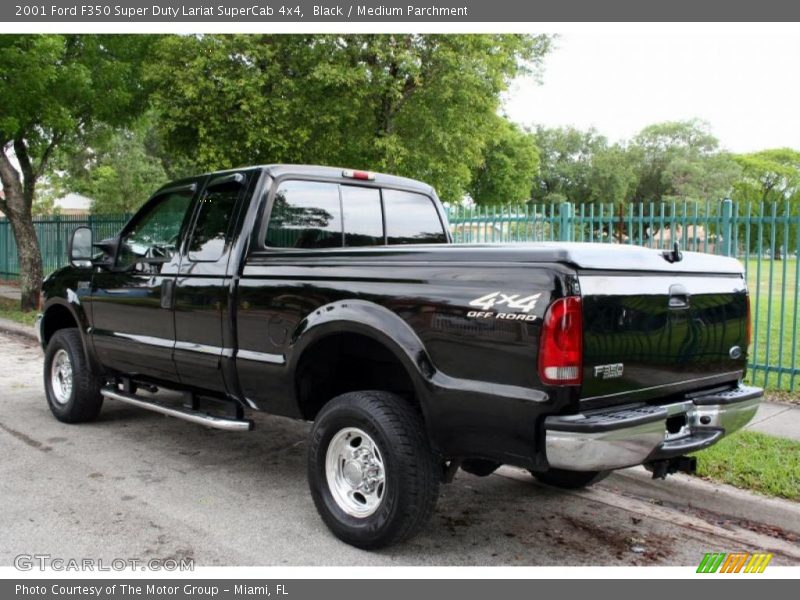 Black / Medium Parchment 2001 Ford F350 Super Duty Lariat SuperCab 4x4