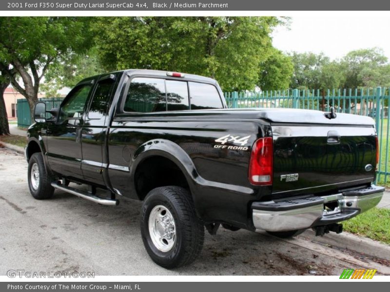 Black / Medium Parchment 2001 Ford F350 Super Duty Lariat SuperCab 4x4