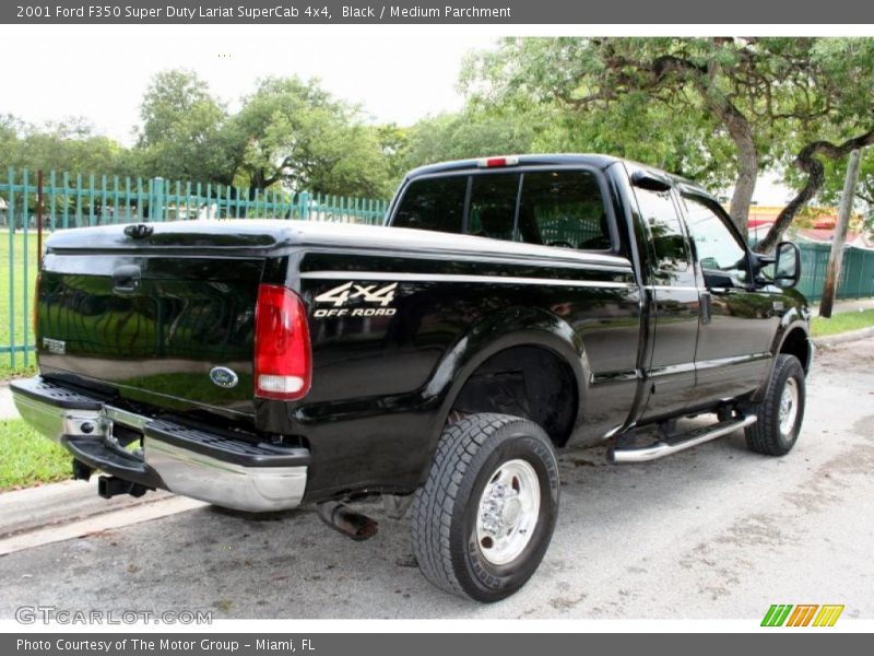 Black / Medium Parchment 2001 Ford F350 Super Duty Lariat SuperCab 4x4