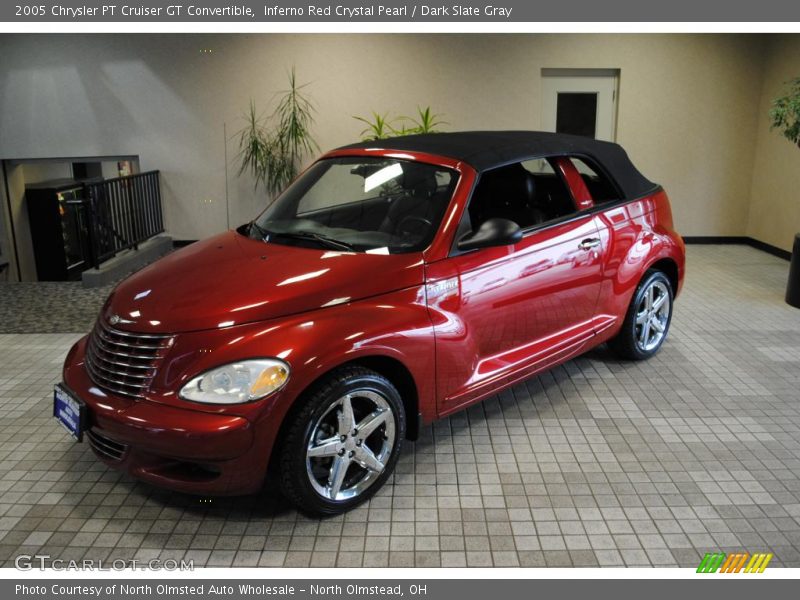 Inferno Red Crystal Pearl / Dark Slate Gray 2005 Chrysler PT Cruiser GT Convertible