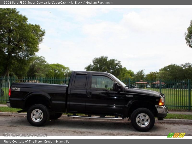 Black / Medium Parchment 2001 Ford F350 Super Duty Lariat SuperCab 4x4