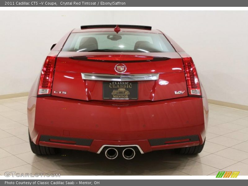Crystal Red Tintcoat / Ebony/Saffron 2011 Cadillac CTS -V Coupe