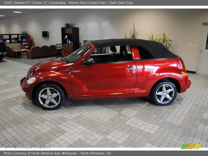 Inferno Red Crystal Pearl / Dark Slate Gray 2005 Chrysler PT Cruiser GT Convertible