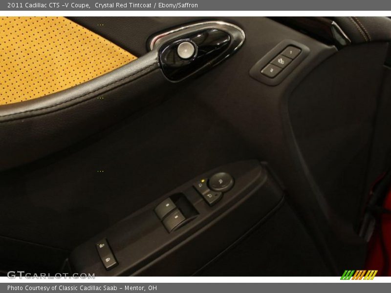 Crystal Red Tintcoat / Ebony/Saffron 2011 Cadillac CTS -V Coupe