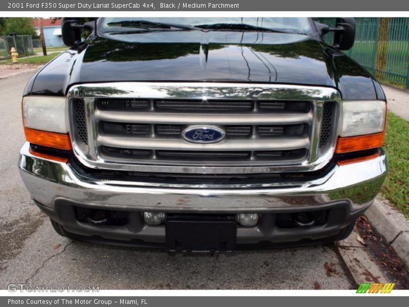 Black / Medium Parchment 2001 Ford F350 Super Duty Lariat SuperCab 4x4