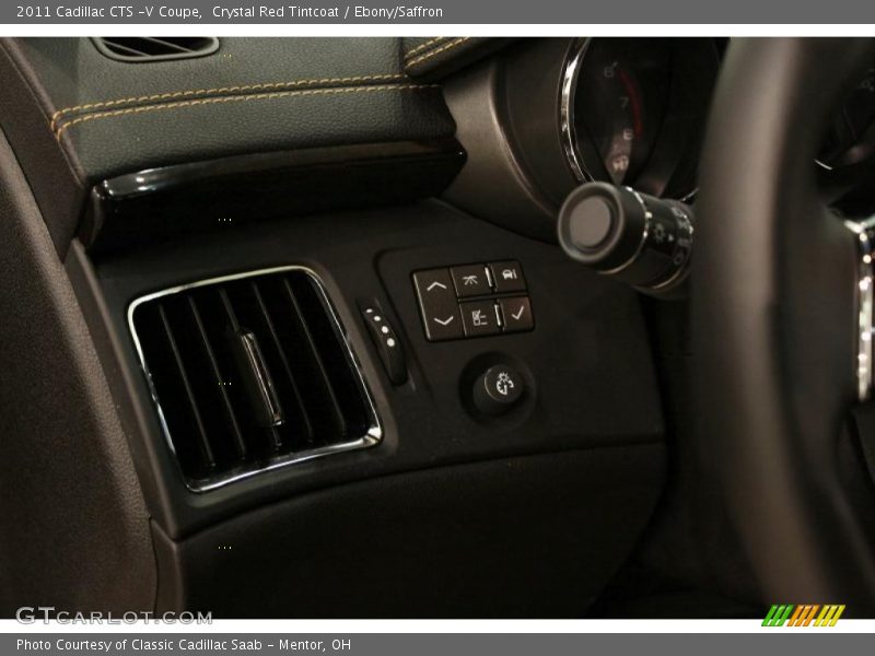 Controls of 2011 CTS -V Coupe