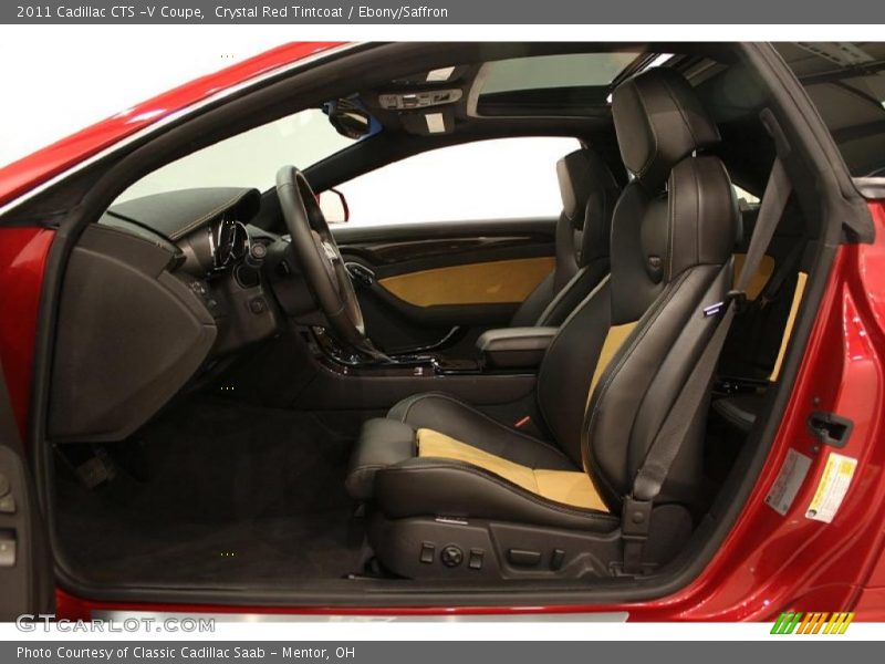  2011 CTS -V Coupe Ebony/Saffron Interior