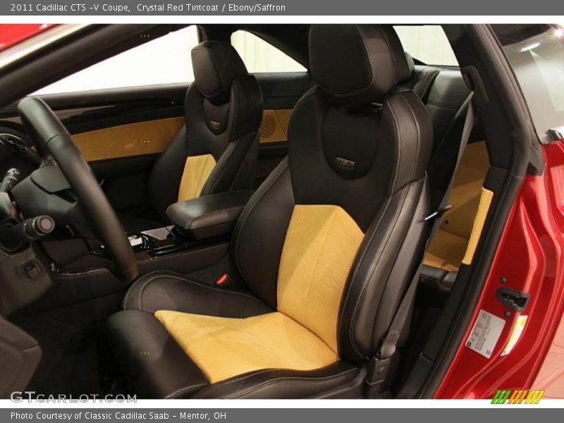  2011 CTS -V Coupe Ebony/Saffron Interior