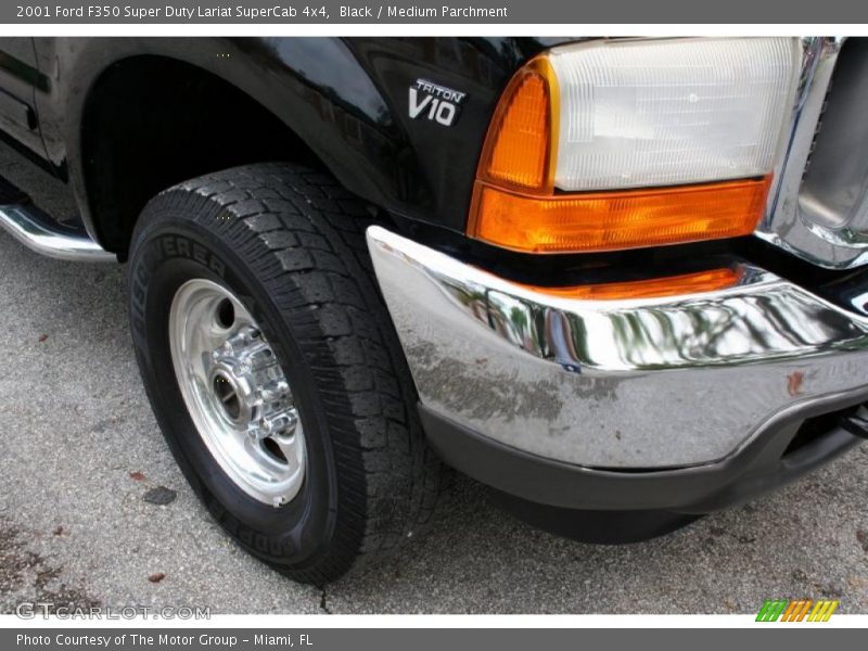 Black / Medium Parchment 2001 Ford F350 Super Duty Lariat SuperCab 4x4