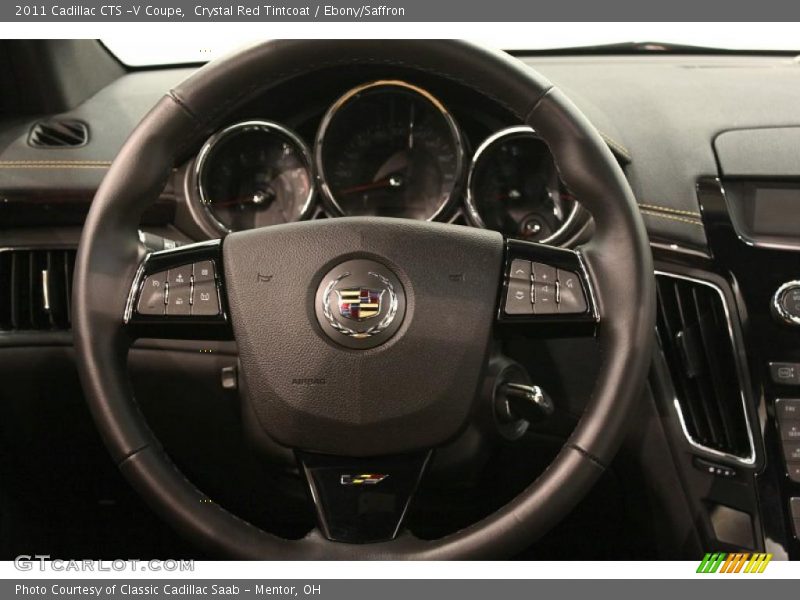 Crystal Red Tintcoat / Ebony/Saffron 2011 Cadillac CTS -V Coupe