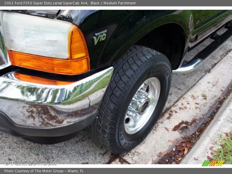 Black / Medium Parchment 2001 Ford F350 Super Duty Lariat SuperCab 4x4