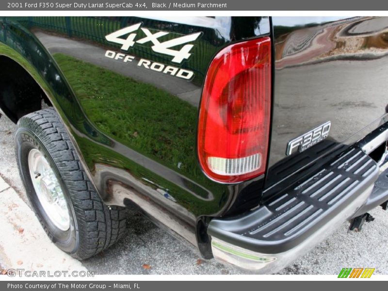 Black / Medium Parchment 2001 Ford F350 Super Duty Lariat SuperCab 4x4