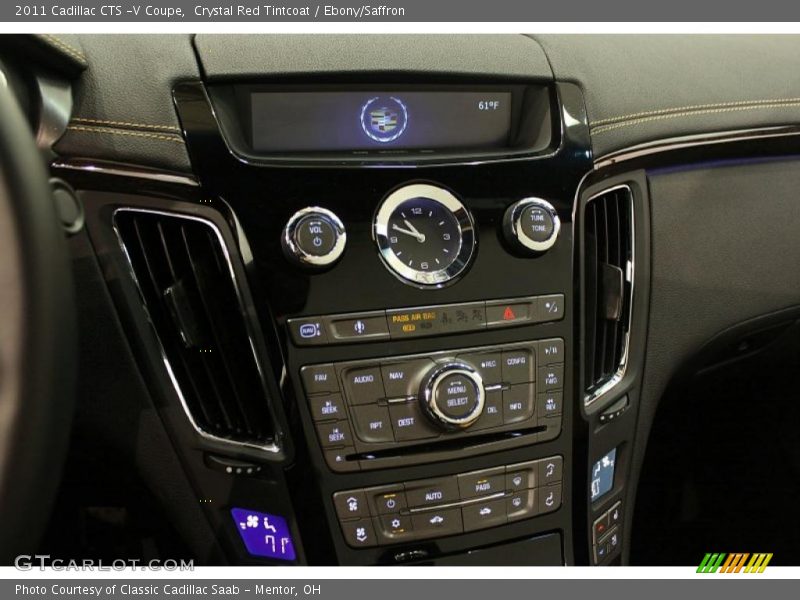 Crystal Red Tintcoat / Ebony/Saffron 2011 Cadillac CTS -V Coupe