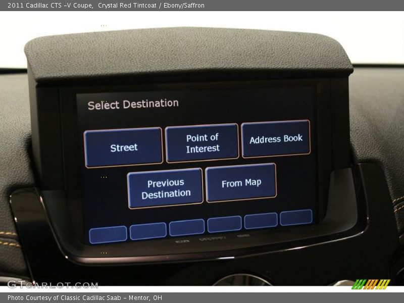 Crystal Red Tintcoat / Ebony/Saffron 2011 Cadillac CTS -V Coupe