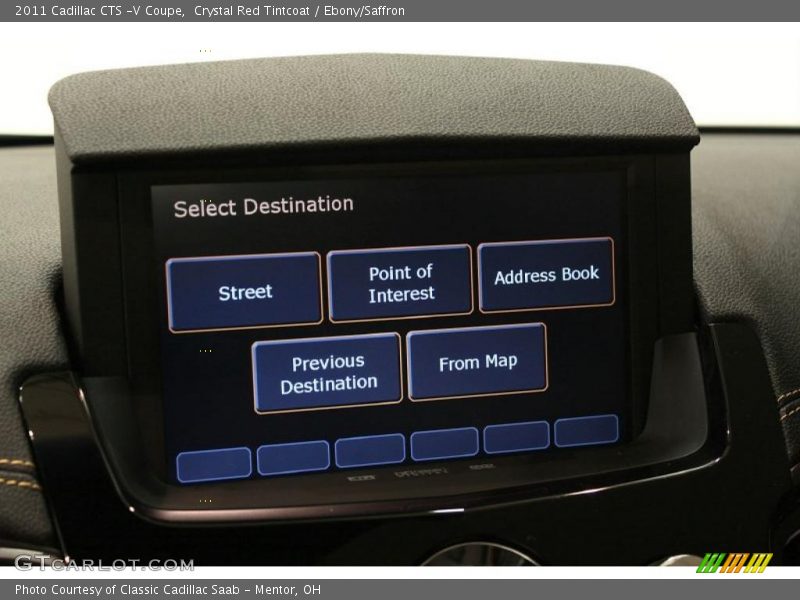 Crystal Red Tintcoat / Ebony/Saffron 2011 Cadillac CTS -V Coupe