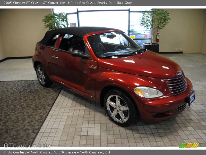 Inferno Red Crystal Pearl / Dark Slate Gray 2005 Chrysler PT Cruiser GT Convertible