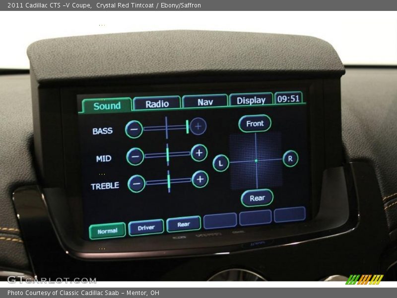 Crystal Red Tintcoat / Ebony/Saffron 2011 Cadillac CTS -V Coupe