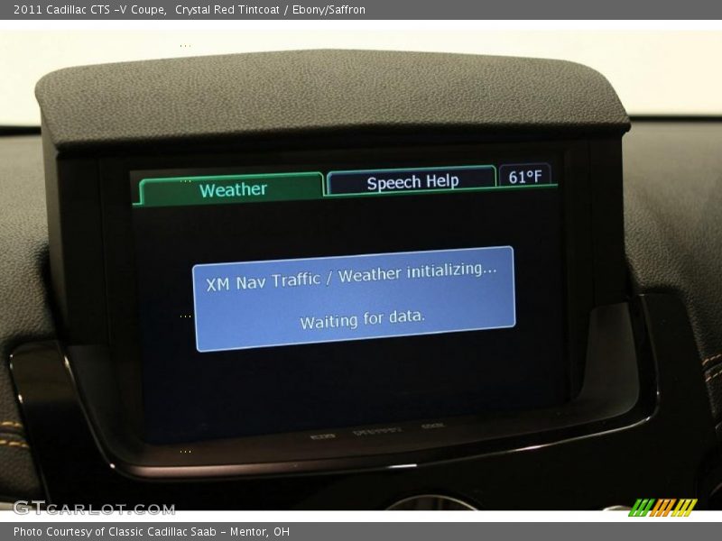 Crystal Red Tintcoat / Ebony/Saffron 2011 Cadillac CTS -V Coupe