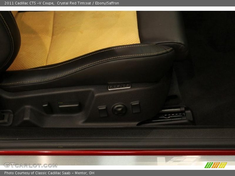 Crystal Red Tintcoat / Ebony/Saffron 2011 Cadillac CTS -V Coupe