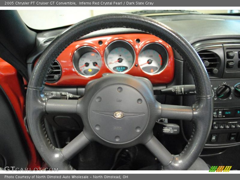 Inferno Red Crystal Pearl / Dark Slate Gray 2005 Chrysler PT Cruiser GT Convertible