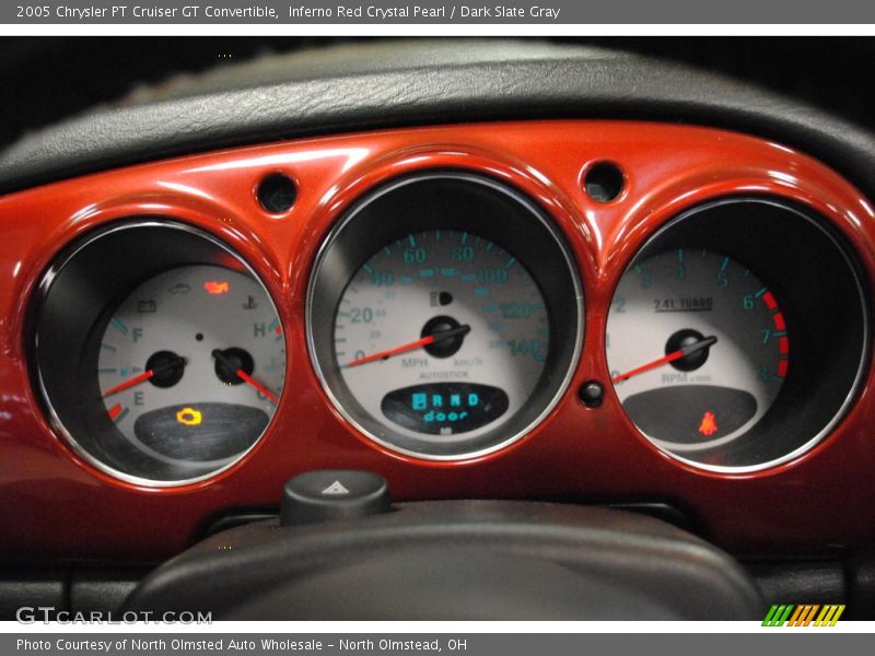 Inferno Red Crystal Pearl / Dark Slate Gray 2005 Chrysler PT Cruiser GT Convertible