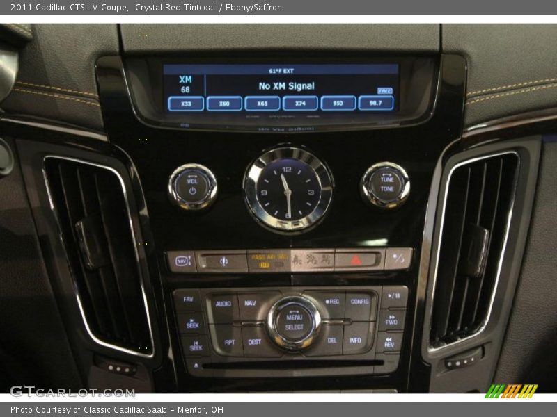 Crystal Red Tintcoat / Ebony/Saffron 2011 Cadillac CTS -V Coupe