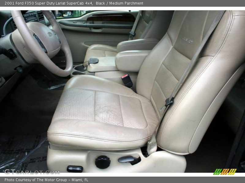Black / Medium Parchment 2001 Ford F350 Super Duty Lariat SuperCab 4x4