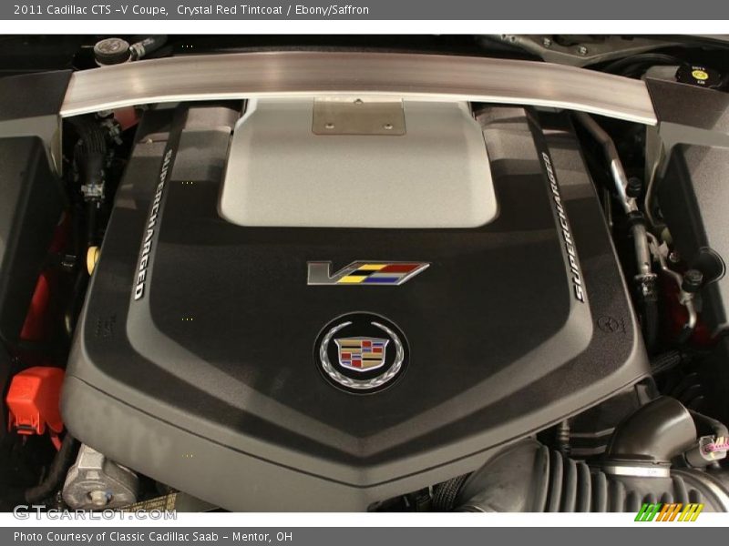 Crystal Red Tintcoat / Ebony/Saffron 2011 Cadillac CTS -V Coupe