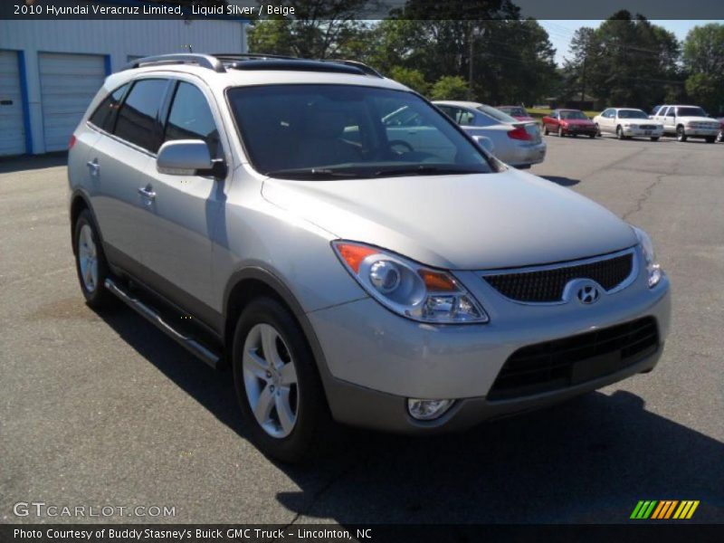 Liquid Silver / Beige 2010 Hyundai Veracruz Limited