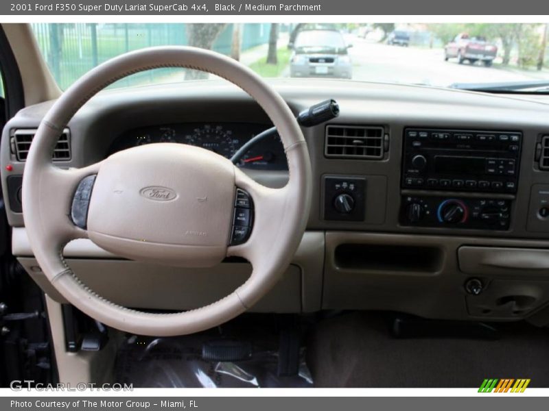 Black / Medium Parchment 2001 Ford F350 Super Duty Lariat SuperCab 4x4