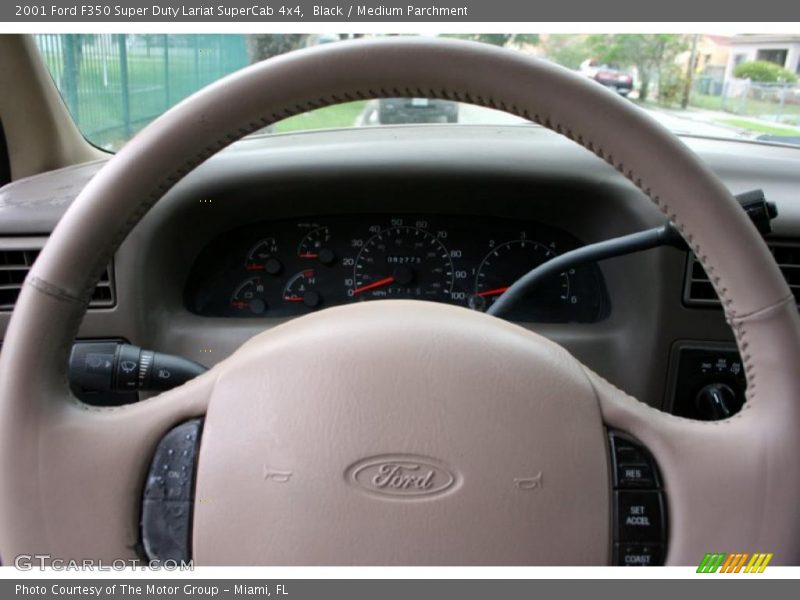 Black / Medium Parchment 2001 Ford F350 Super Duty Lariat SuperCab 4x4