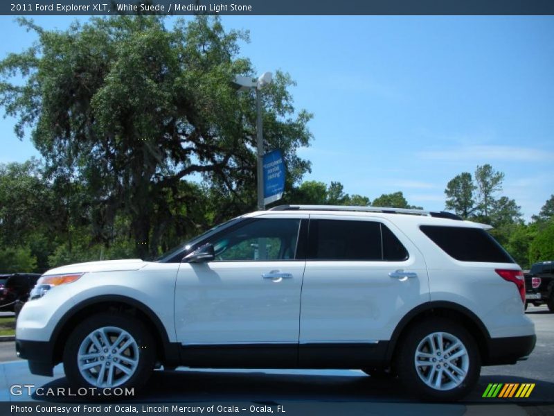 White Suede / Medium Light Stone 2011 Ford Explorer XLT