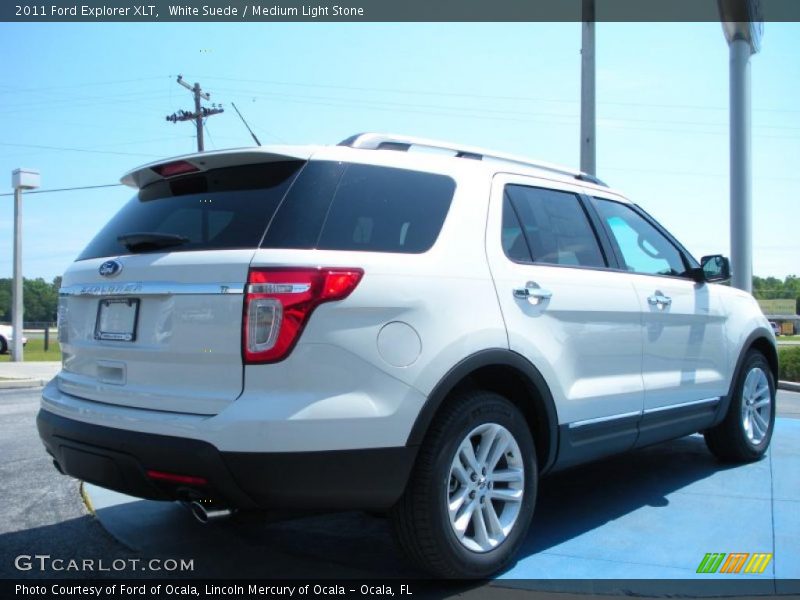White Suede / Medium Light Stone 2011 Ford Explorer XLT