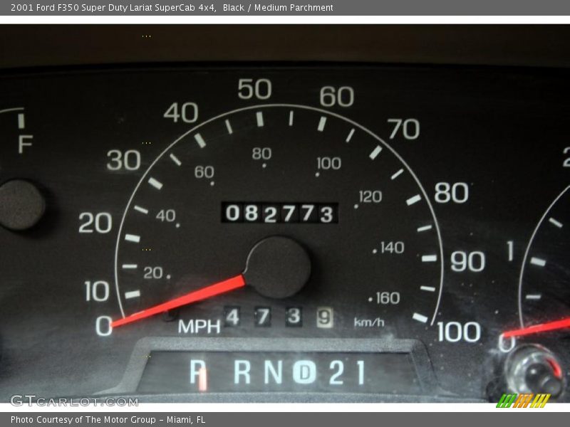 Black / Medium Parchment 2001 Ford F350 Super Duty Lariat SuperCab 4x4