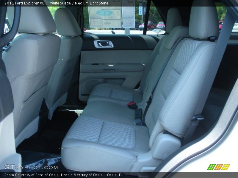 White Suede / Medium Light Stone 2011 Ford Explorer XLT