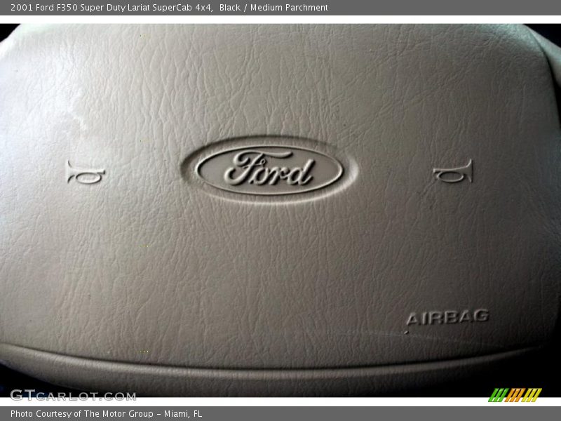 Black / Medium Parchment 2001 Ford F350 Super Duty Lariat SuperCab 4x4