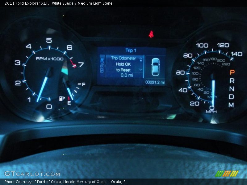 White Suede / Medium Light Stone 2011 Ford Explorer XLT