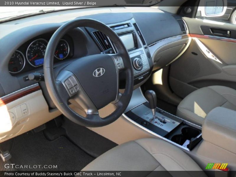 Liquid Silver / Beige 2010 Hyundai Veracruz Limited