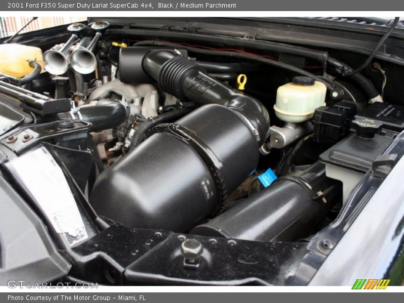 Black / Medium Parchment 2001 Ford F350 Super Duty Lariat SuperCab 4x4