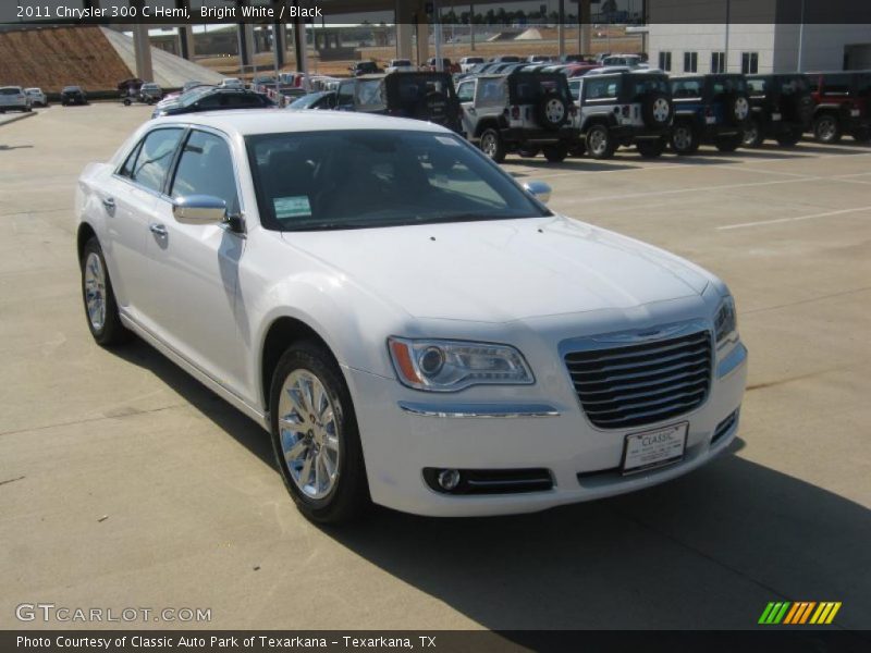 Bright White / Black 2011 Chrysler 300 C Hemi