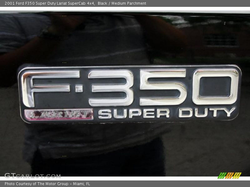 Black / Medium Parchment 2001 Ford F350 Super Duty Lariat SuperCab 4x4