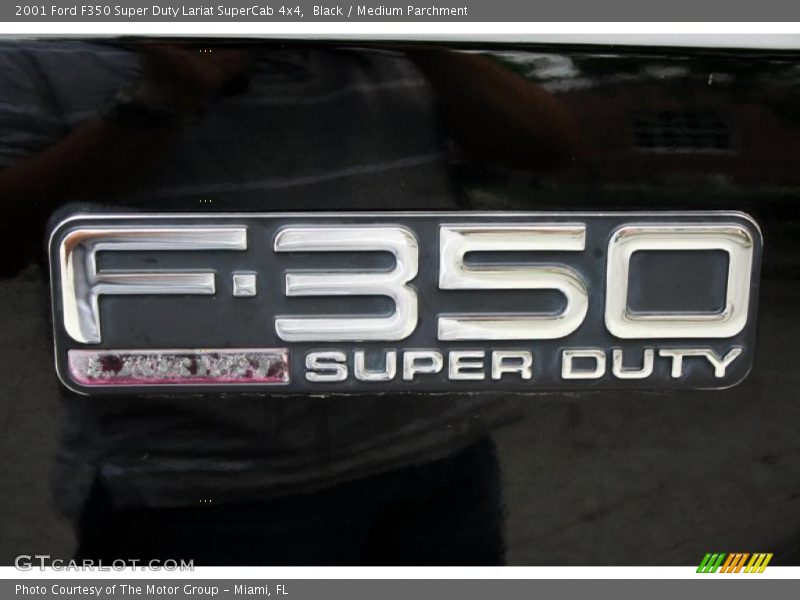 Black / Medium Parchment 2001 Ford F350 Super Duty Lariat SuperCab 4x4