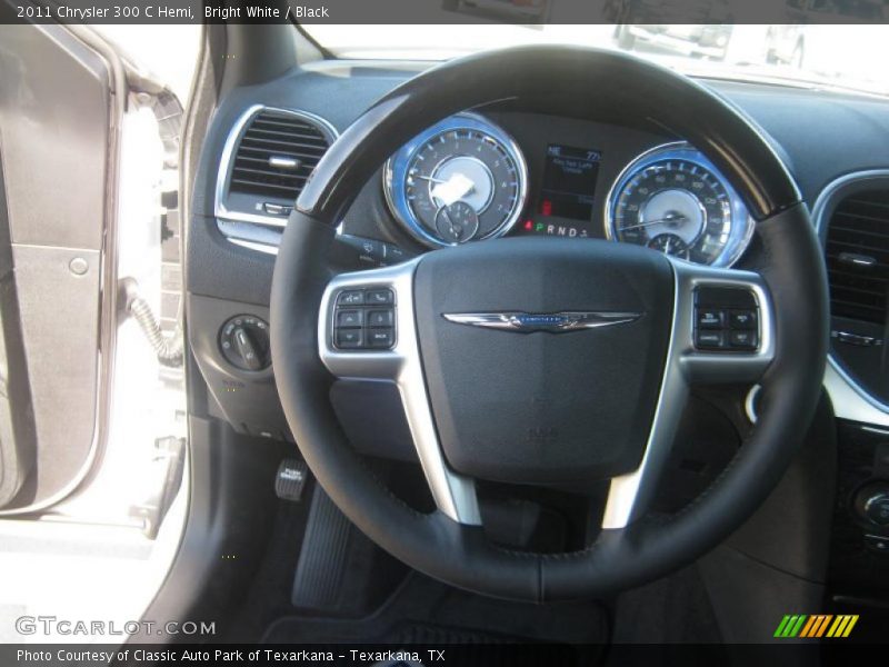 Bright White / Black 2011 Chrysler 300 C Hemi