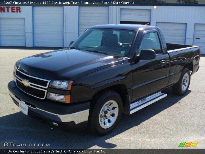 Black / Dark Charcoal 2007 Chevrolet Silverado 1500 Classic Work Truck Regular Cab
