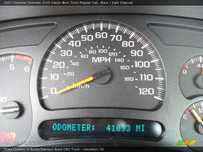 Black / Dark Charcoal 2007 Chevrolet Silverado 1500 Classic Work Truck Regular Cab