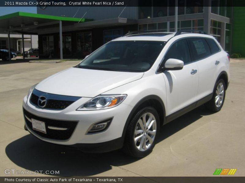 Crystal White Pearl Mica / Sand 2011 Mazda CX-9 Grand Touring