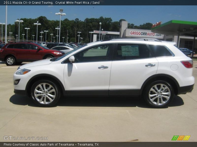 Crystal White Pearl Mica / Sand 2011 Mazda CX-9 Grand Touring
