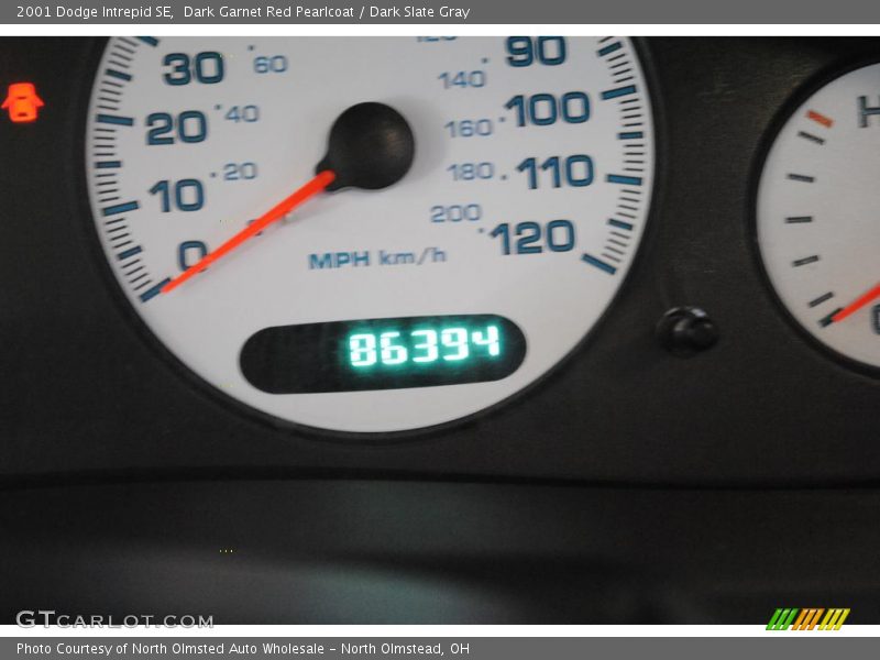 Dark Garnet Red Pearlcoat / Dark Slate Gray 2001 Dodge Intrepid SE