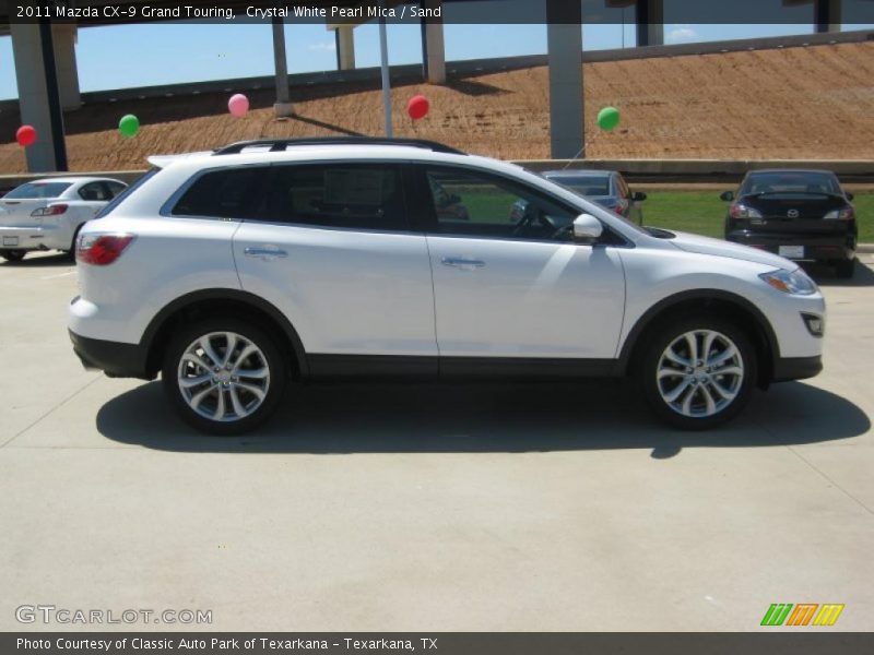 Crystal White Pearl Mica / Sand 2011 Mazda CX-9 Grand Touring